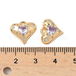 Латунные микро проложить кубического циркония подвески&nbsp;KK-S531-10G