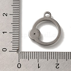 Подвеска из нержавеющей стали 304 со стразами&nbsp;STAS-H223-01AS-04