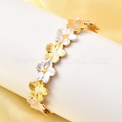 Браслеты-манжеты из нержавеющей стали 304 для женщин&nbsp;BJEW-F509-03C-G