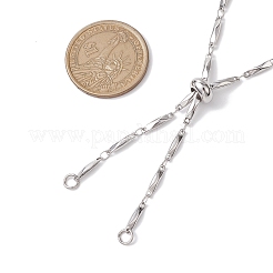 2 шт. 2 цвета ионного покрытия (IP) 304 нержавеющая сталь слайдер ожерелье изготовление&nbsp;AJEW-JB01268