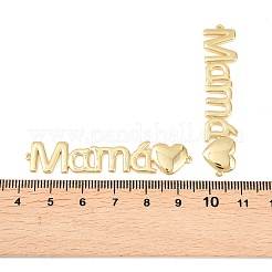 Латунный соединительный кулон ко Дню матери&nbsp;KK-F931-24G