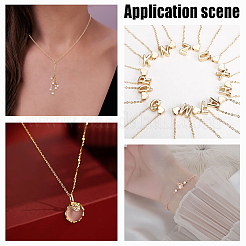 10 pièce de fabrication de collier en chaîne de câble en acier inoxydable 304&nbsp;NJEW-NB0001-11