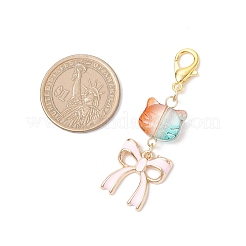 5 шт. подвесные украшения из стекла и эмали&nbsp;HJEW-JM04308