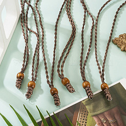 Изготовление ожерелий из вощеного полиэфирного шнура с регулируемой длиной&nbsp;NJEW-TAC0028