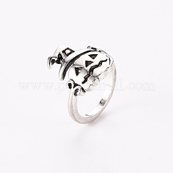 Кольца перста сплава RJEW-N036-005-RS