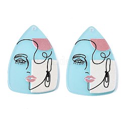 Полупрозрачные подвески из ацетата целлюлозы (смолы)&nbsp;KY-T040-35