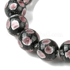 Серебряные песочные бусины лэмпворк ручной работы&nbsp;LAMP-A003-01D