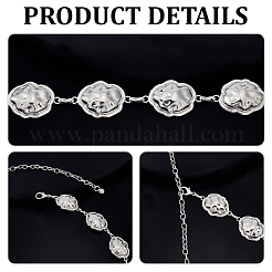 1 Stück Legierungs-Wolken-Gliederkette für Taille und Bauchketten für Frauen&nbsp;AJEW-GF0013-44