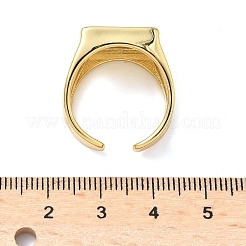 Латунные регулируемые открытые манжеты для женщин&nbsp;RJEW-A065-04G