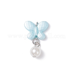 Непрозрачные акриловые подвески бабочки&nbsp;PALLOY-JF04289-01