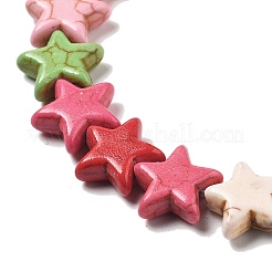 Синтетических нитей бирюзовые бусы G-B140-C01