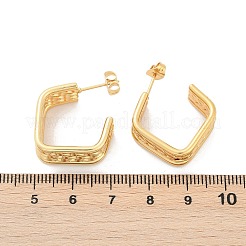 201 серьги-гвоздики из нержавеющей стали&nbsp;EJEW-Q026-21G-A