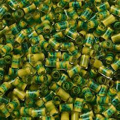 Perline di vetro trasparente bicolore all'interno&nbsp;SEED-C004-05C