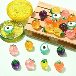 12шт 6 стиля подвески из смолы&nbsp;RESI-YW0006-10