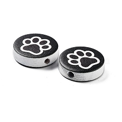 Perles en bois sur le thème du chien&nbsp;WOOD-M011-04B-02
