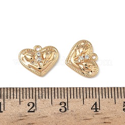 Латунные микропаве прозрачные кубические циркониевые подвески&nbsp;KK-A280-08G