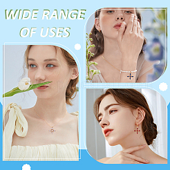 12 шт. 4 цвета латунные подвески с микропаве и кубическим цирконием&nbsp;KK-AR0001-86