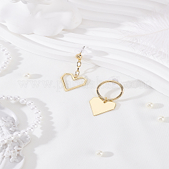 Сплав болтающиеся серьги стержня&nbsp;EJEW-LP0008-034