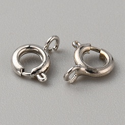 Застежки из латунных пружинных колец&nbsp;FIND-WH0152-122P