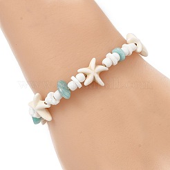 Verstellbare Armbänder aus natürlichen Amazonit-&nbsp;BJEW-JB13835