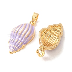 Pendentifs d'émail en laiton &nbsp;KK-CBA8606-01G-02