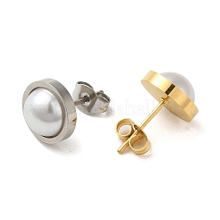 Boucle d'oreille à tige en acier inoxydable 304 avec placage sous vide PVD&nbsp;EJEW-C099-02GP