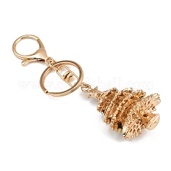 Брелки с подвеской из сплава горного хрусталя в виде рождественской елки&nbsp;LS-KEYC-B019-01