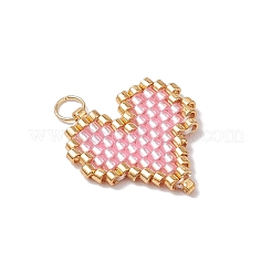 10 шт. подвески в форме сердца из стеклянного бисера Miyuki Delica&nbsp;PALLOY-MZ00701