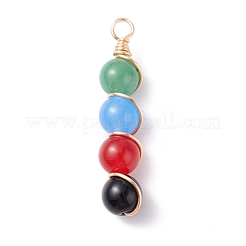 Pendentifs en jade blanc naturel&nbsp;PALLOY-JF01150