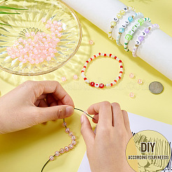 100шт 5 стиля прозрачные акриловые бусины&nbsp;TACR-TA0001-54B