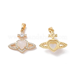 Латунные микро проложить кубического циркония подвески&nbsp;ZIRC-P102-01G