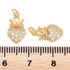 Valentinstag Messing Micro Pave klare Zirkonia Anhänger&nbsp;KK-A298-08G