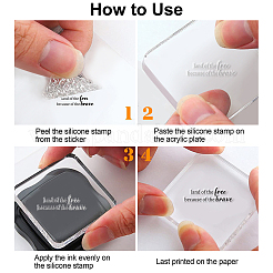 PVC-Plastikstempel&nbsp;DIY-WH0167-57-0230