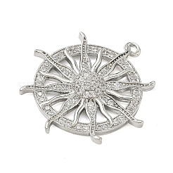 Pendentifs en laiton zircon cubique transparent&nbsp;KK-I476-06P