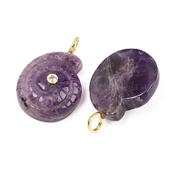 Natürlichen Amethyst Edelsteinanhänger&nbsp;G-H353-02G-07