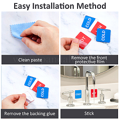 16 пара акриловых публичных знаков 2-х стилей&nbsp;DIY-FH0008-28A