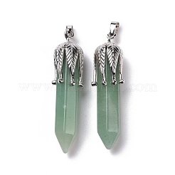Natürliche grüne Aventurine große spitze Anhänger&nbsp;G-E059-03AS-05