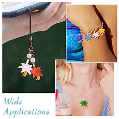 6шт 6 цвета прозрачные стеклянные подвески&nbsp;GLAA-CJ0002-82