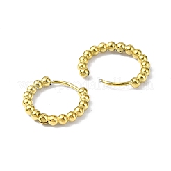 Orecchini a cerchio in acciaio inossidabile 316 placcato oro 18k con placcatura ionica (ip)&nbsp;EJEW-L267-005G-06