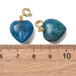 Herzanhänger aus natürlichem Apatit&nbsp;G-B188-06G-08