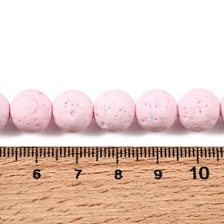 Colliers de perles de lave synthétiques teintées&nbsp;GG-CBAAE19-07C