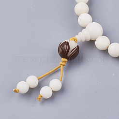 Bijoux de style bouddhiste enroulés 2-boucle&nbsp;BJEW-S140-12