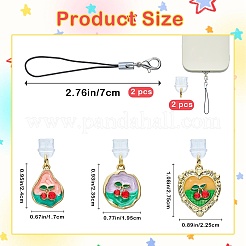 6 Stück 3 Stile mobile staubdichte PVC-Stecker&nbsp;HJEW-SW00279