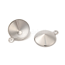 Подвеска из нержавеющей стали 304 с заостренной конструкцией и стразами&nbsp;STAS-U025-05C-P