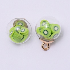Pendentifs globe en verre transparent&nbsp;LS-GLAA-TAC0003-03B