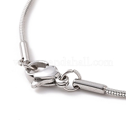 Collana con ciondolo a forma di costellazione in acciaio inossidabile 201 anti-ossidazione con catene a serpente in acciaio inossidabile 304 per donna&nbsp;NJEW-JN04140