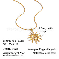 Европейские подвески в форме солнца из нержавеющей стали 304 со спиралью&nbsp;LD6957-1