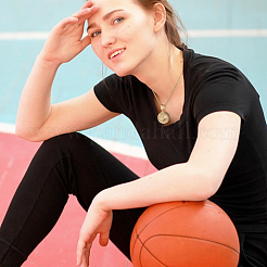 Kits para hacer collares con colgante de baloncesto de acero inoxidable quirúrgico 316&nbsp;DIY-BBC0002-22G