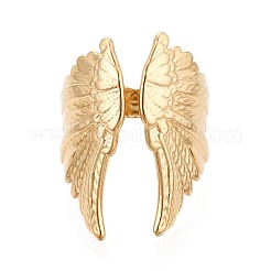 Открытые кольца-манжеты из нержавеющей стали 304 с ионным покрытием (IP) для женщин&nbsp;RJEW-N052-20G