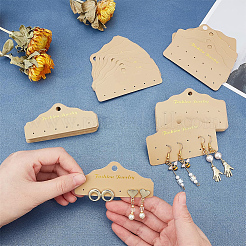 100 espositore per orecchini in plastica di 2 stili&nbsp;DIY-PH0002-94